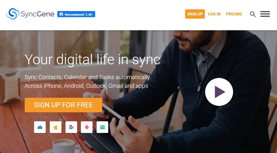SyncGene review 2026 — synchronization service for contacts, calendars and tasks